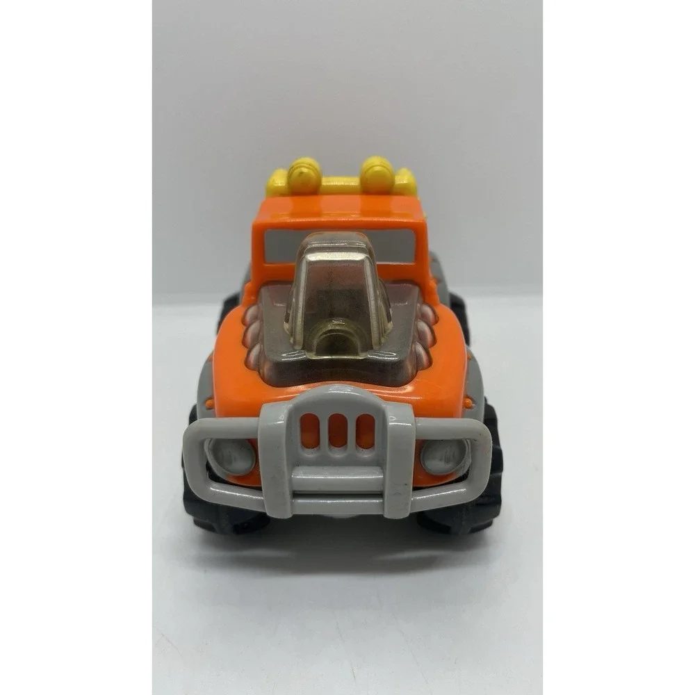 Vintage Little Tikes Monster Truck 4×4 Orange Push and Go‎ Toy Vehicle